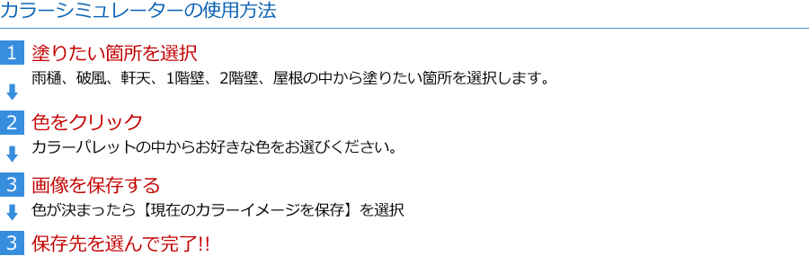 カラーシミュレーターの使い方